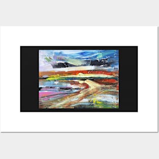 Abstract Landscape Beach 229 Posters and Art